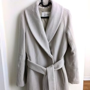 XS babaton 100% wool coat